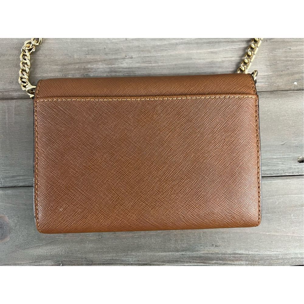 Michael Kors Jet Set Saffiano Leather Tan Crossbody - Picture 6 of 11